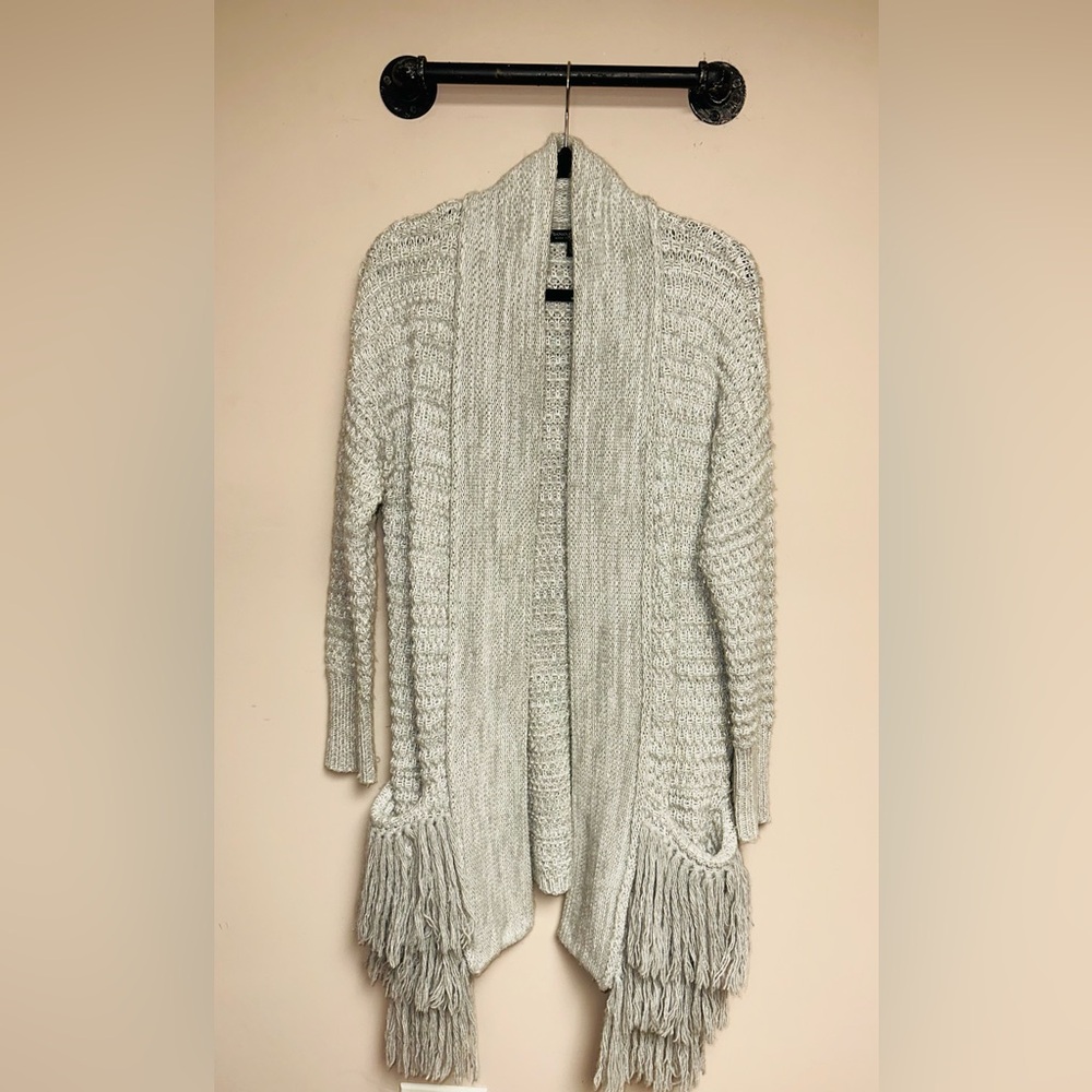 Light Grey Banana Republic Boho Long Sweater